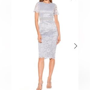 Alexia Admor Delora Lace Sheath Dress Halogen Blue Size 10